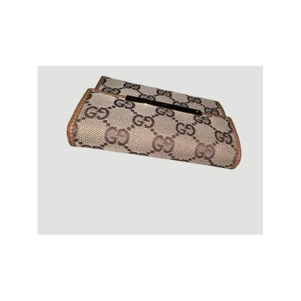 Gucci GG Canvas Metal Bar Wallet in box giftable condition - Picture 3 of 14